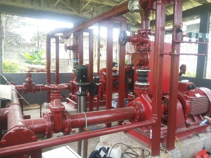 Instalasi paket pompa hydrant 750 gpm standar NFPA 20